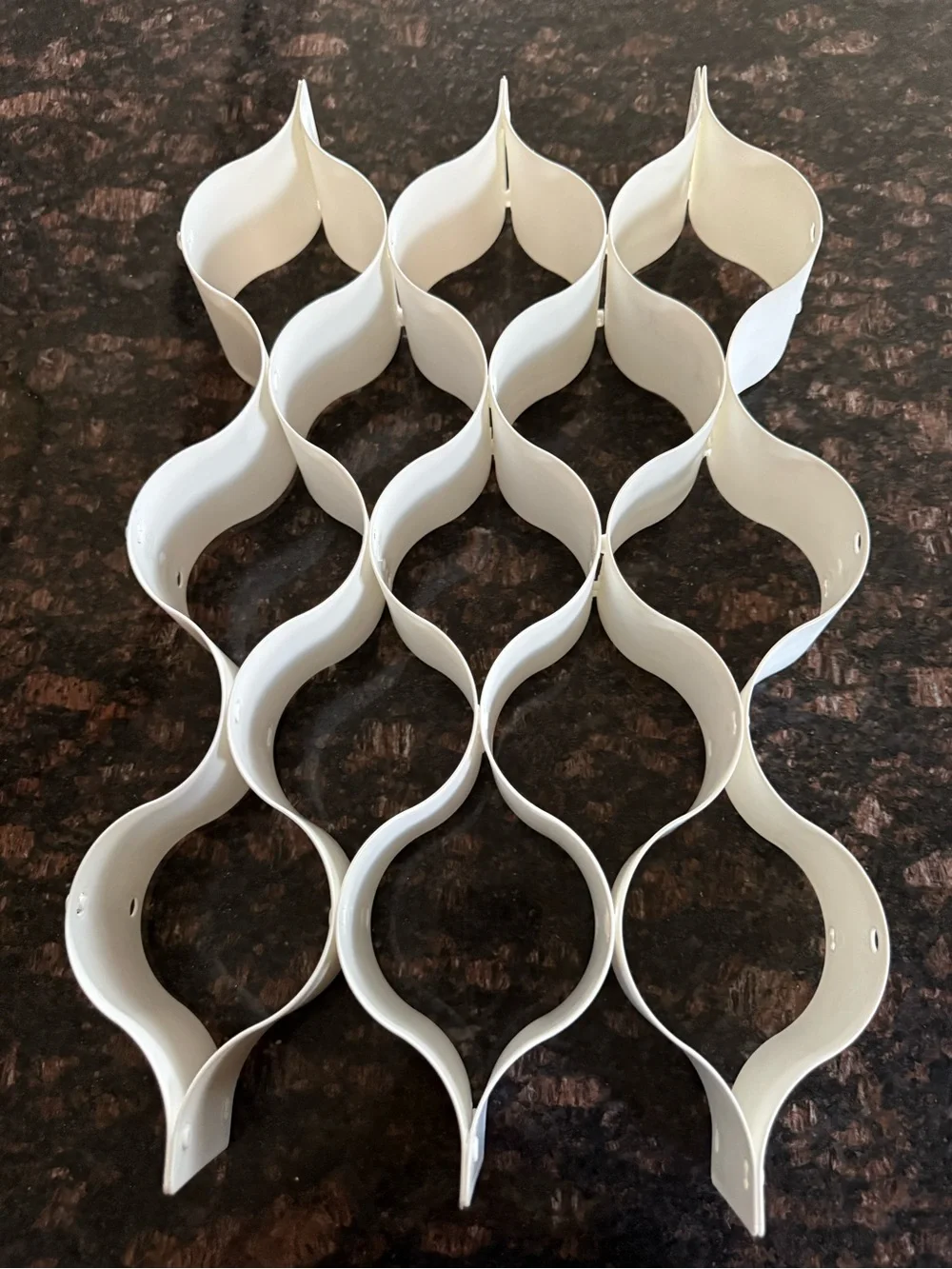 6 pcs White Plastic Separator Drawer Organizer Divider